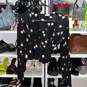 John galt brandy Melville wrap cropped top